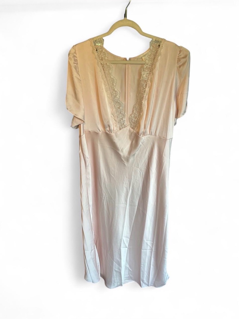 NWT H&M MAMA blush satin  maternity dress